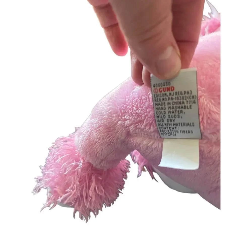 Gund Kids Pink Patti Poodle Dog Plush Cuddle Fuzzy Stuffed Animal Toy OS